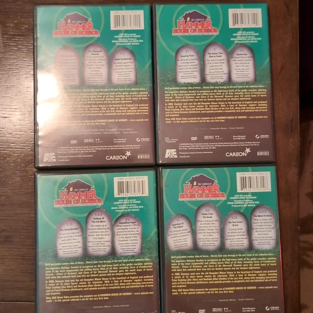 Vintage Hammer House Of Horror - The Complete Set DVDs - Picture 5 of 5